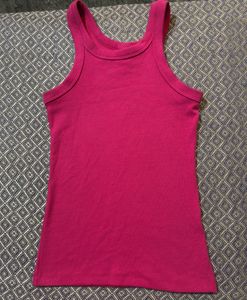 H&M Ribbed Tank Top - Hot Pink