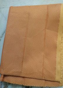 Orange Textured Fabric Piece