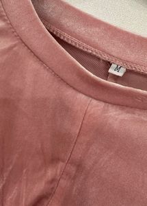 Pink Velvet Long Sleeve Top