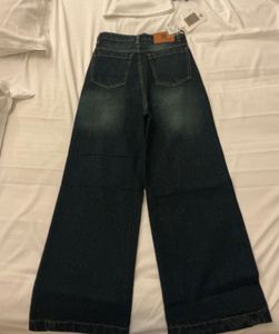 Baggy Wide Leg Dark Wash Denim Jeans