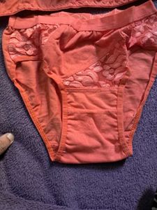 Lace Trimmed Pink Bra