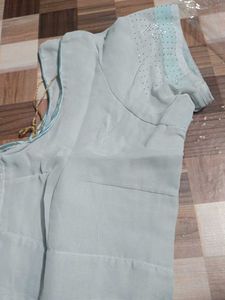 Light Weight Embroidery And Stone Work Saree
