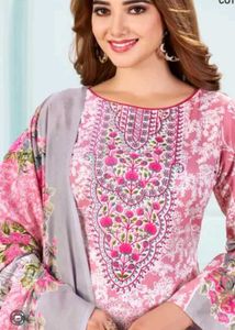 Pink Floral Pakistani suit