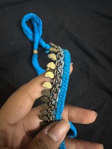 Blue Oxidised Necklace