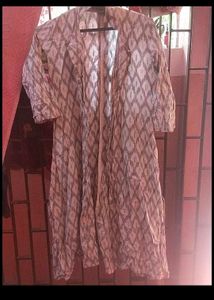 pure cotton Boho Ikat Print Long Shrug