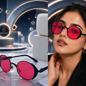 VERSACE PINK SUNGLASSES FIBRE LENS LADIES MODEL
