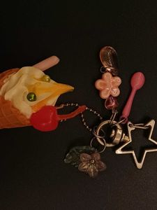 Cute Aesthetic Ice Cream Keychain🍀🍦✨️