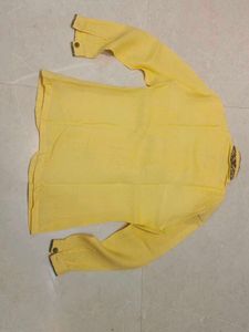 Men's Yellow Ethnic Nehru Jacket