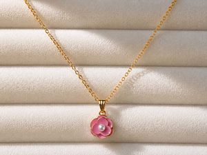Pink flower Pendant