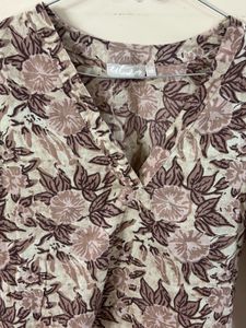 Beautiful Floral Print Kurta