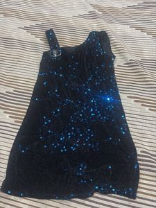 Sparkling Blue Sequin One-Shoulder Dress