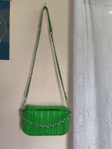 Green Quilted Chain Bag
