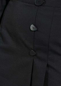 Chic Black Button-Up Skirt