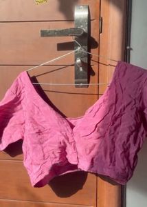 Pink Textured Blouse