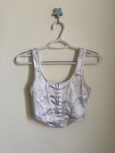 Elegant Satin Corset Top