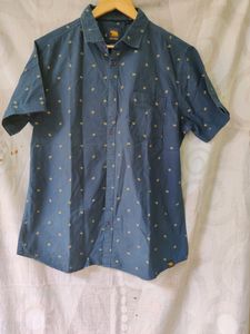 Shirt Blue Half Sleeves