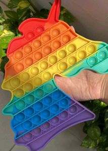 Large size Rainbow Unicorn pop it