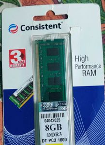 Consistent 8GB DDR3 RAM