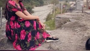 Floral Puff Sleeve Midi Dress