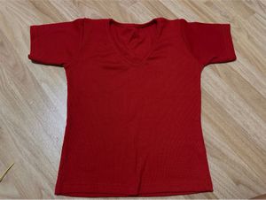 Red V-Neck T-Shirt