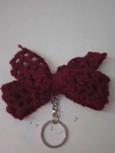 Cute Pink Sunglasses &amp; Bow Keychain Set