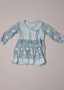 Chikankari Floral Short kurti/Top