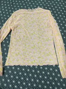 Floral Mesh Top