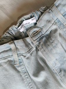 Light Wash Cargo Jeans