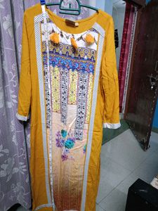 Mustard Colour Kurta