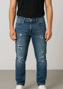 Ripped Denim Jeans