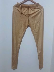gold shimmer leggings