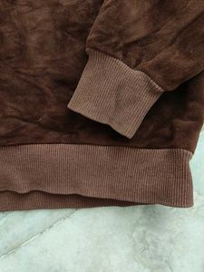 Adidas Brown Velvet Sweatshirt