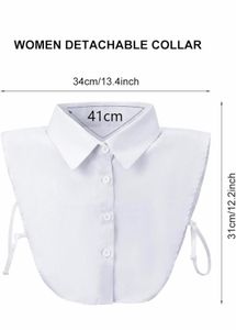 Detachable White Shirt Collar