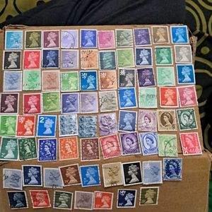 76 Queen Elizabeth II Postage Stamps