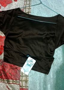 Stylish Brown Backless Top