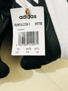 Adidas Runfalcon 5 Shoes - Black/White - Size 10