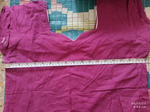 Women's Pure Cotton Tailored Stitched Dress