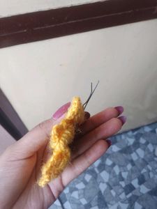Handmade Crochet Sunflower Hair Clip