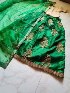 Gorgeous Green Lehenga Choli || size:xl
