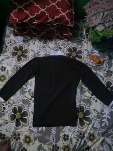 Brown Zip Neck Collared Tshirt