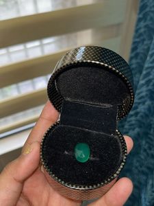 Elegant Green panna Gemstone  in Box