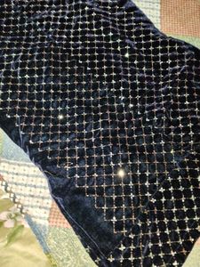 Sparkling Navy Velvet Kurta