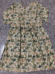 Elegant Floral Print Nyra Cut Kurta Set