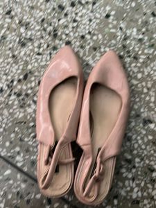 Pink kitten heels
