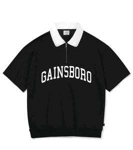 GAINSBORO Arch logo collar sweatshirt