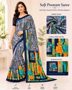 SYNTHETIC SAREES
