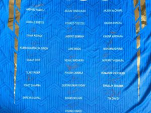 Mumbai Indians 2024 Hand Signed Jersey
