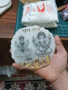 Lakshmi Ganesh Resin Art Decor
