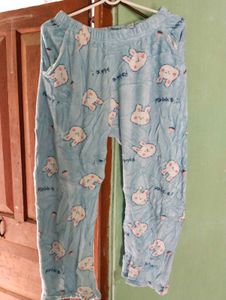 Length 35,Cute Bunny Pajama Pants