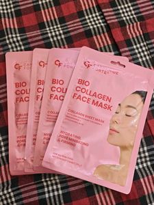 Carbamide Forte Bio Collagen Face Masks - 4 Pack